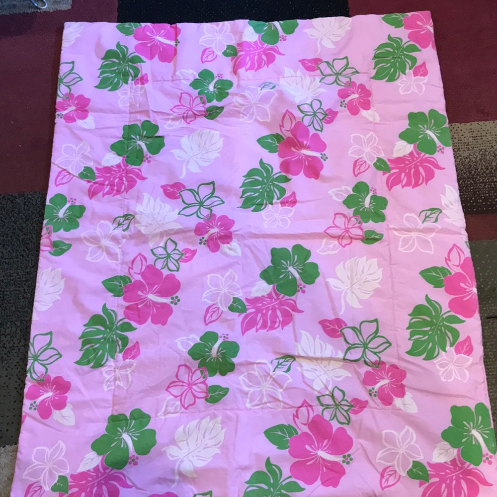 Aloha Pink Flower baby blanket